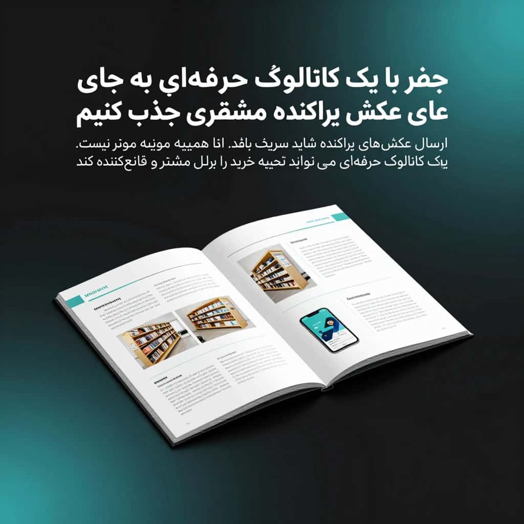 چطور با یک کاتالوگ حرفهای به جای عکس پراکنده مشتری جذب کنیم