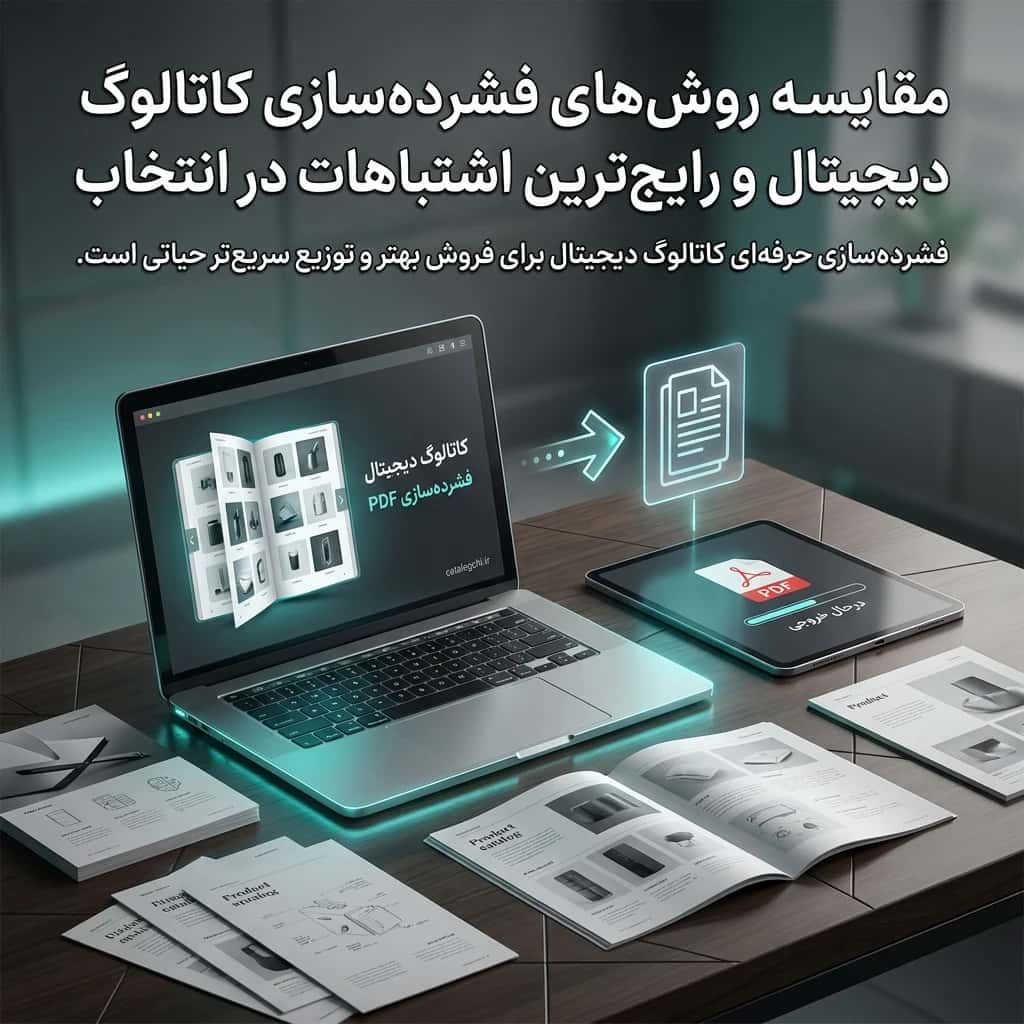 مقایسه روشهای فشردهسازی کاتالوگ دیجیتال و رایجترین اشتباهات در انتخاب آن
