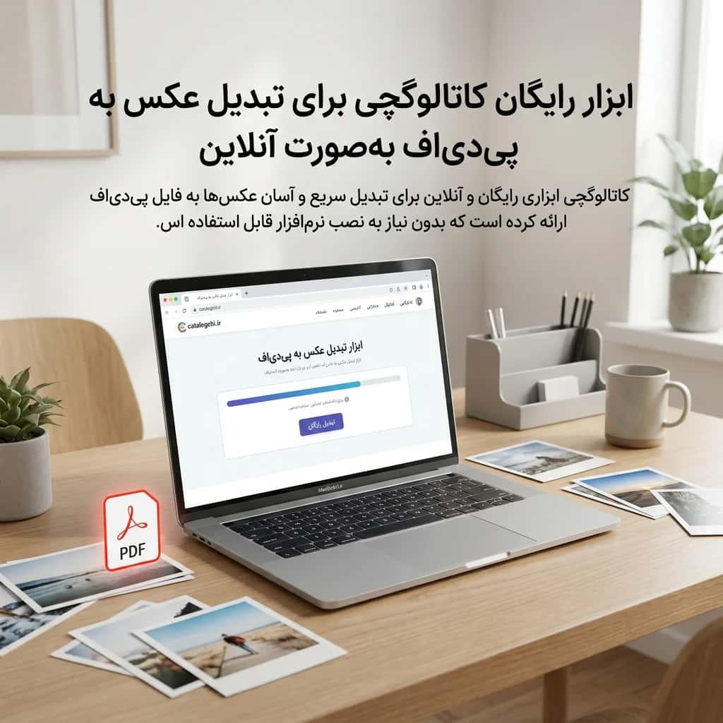 ابزار رایگان کاتالوگچی برای تبدیل عکس به پیدیاف بهصورت آنلاین