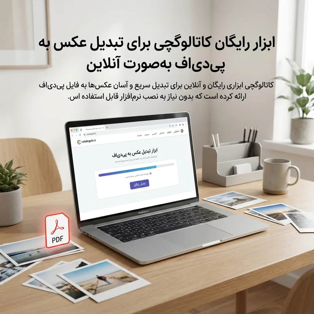 ابزار رایگان کاتالوگچی برای تبدیل عکس به پیدیاف بهصورت آنلاین