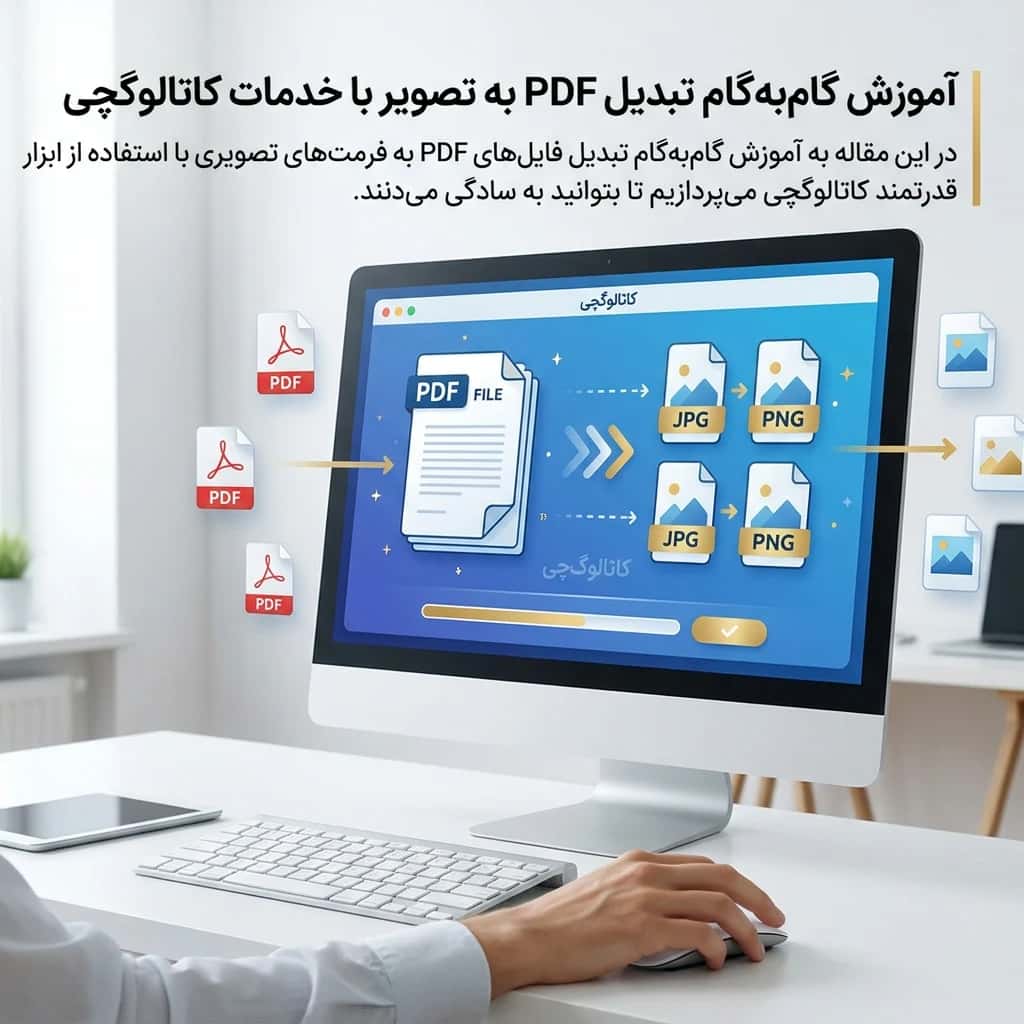 آموزش گامبهگام تبدیل PDF به تصویر با خدمات کاتالوگچی