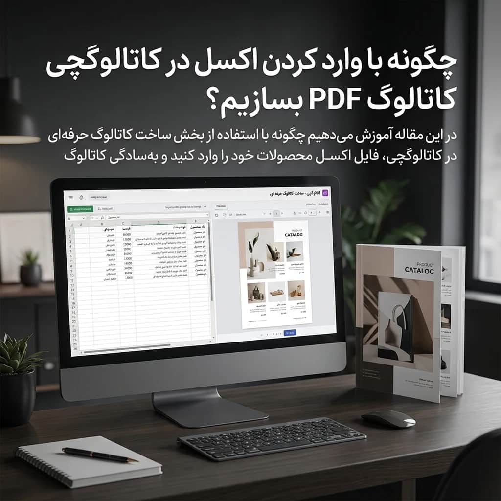 چگونه با وارد کردن اکسل در کاتالوگچی کاتالوگ PDF بسازیم؟