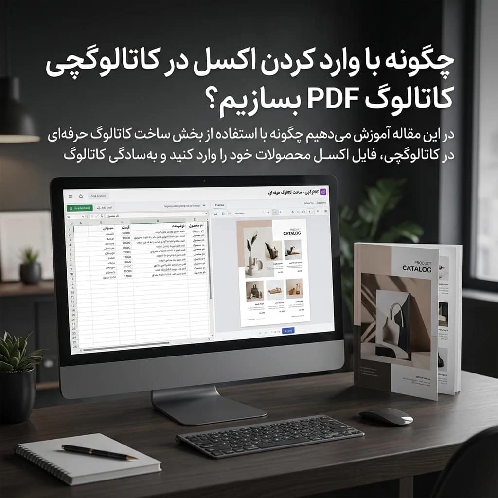 چگونه با وارد کردن اکسل در کاتالوگچی کاتالوگ PDF بسازیم؟