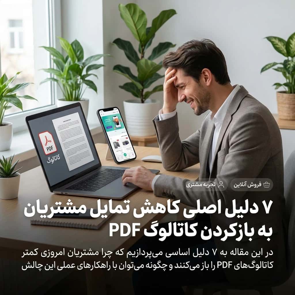۷ دلیل اصلی کاهش تمایل مشتریان به بازکردن کاتالوگ PDF
