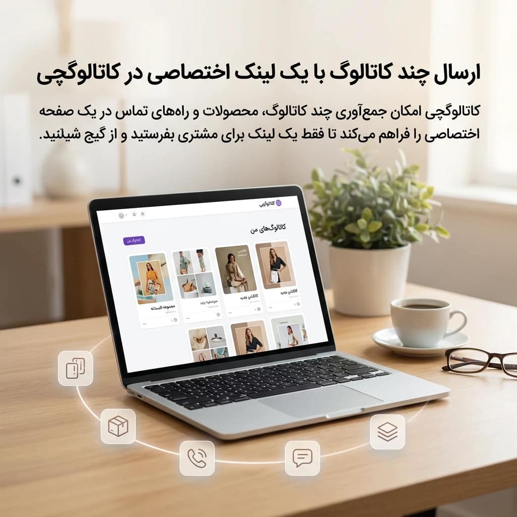 چگونه چند کاتالوگ را با یک لینک برای مشتری بفرستیم؟