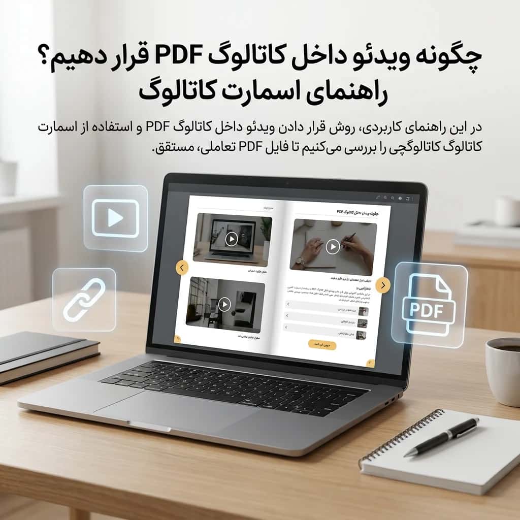 چگونه ویدئو داخل کاتالوگ PDF قرار دهیم؟ راهنمای اسمارت کاتالوگ