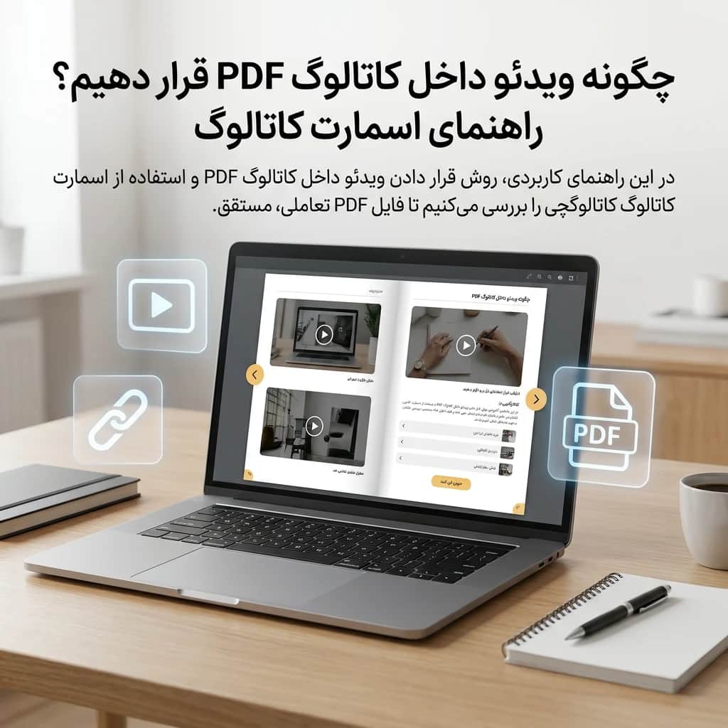 چگونه ویدئو داخل کاتالوگ PDF قرار دهیم؟ راهنمای اسمارت کاتالوگ