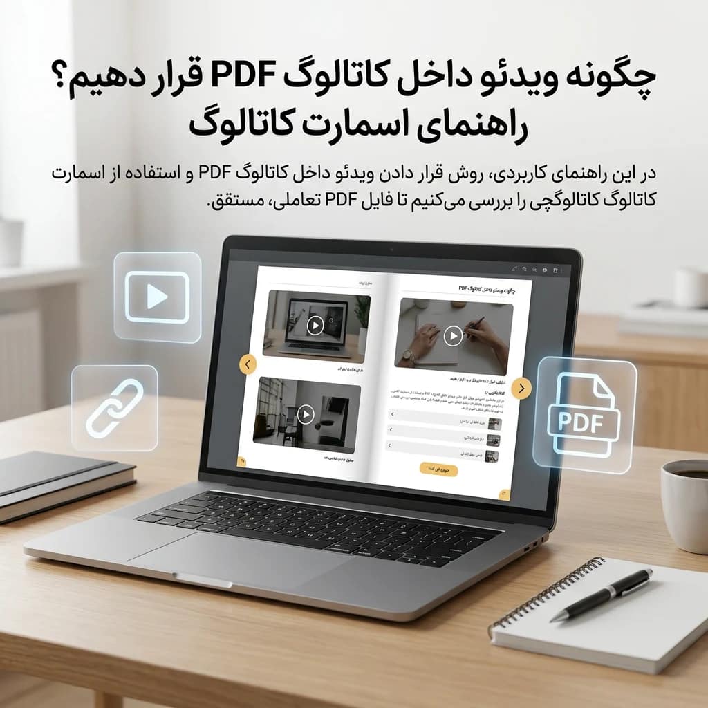 چگونه ویدئو داخل کاتالوگ PDF قرار دهیم؟ راهنمای اسمارت کاتالوگ