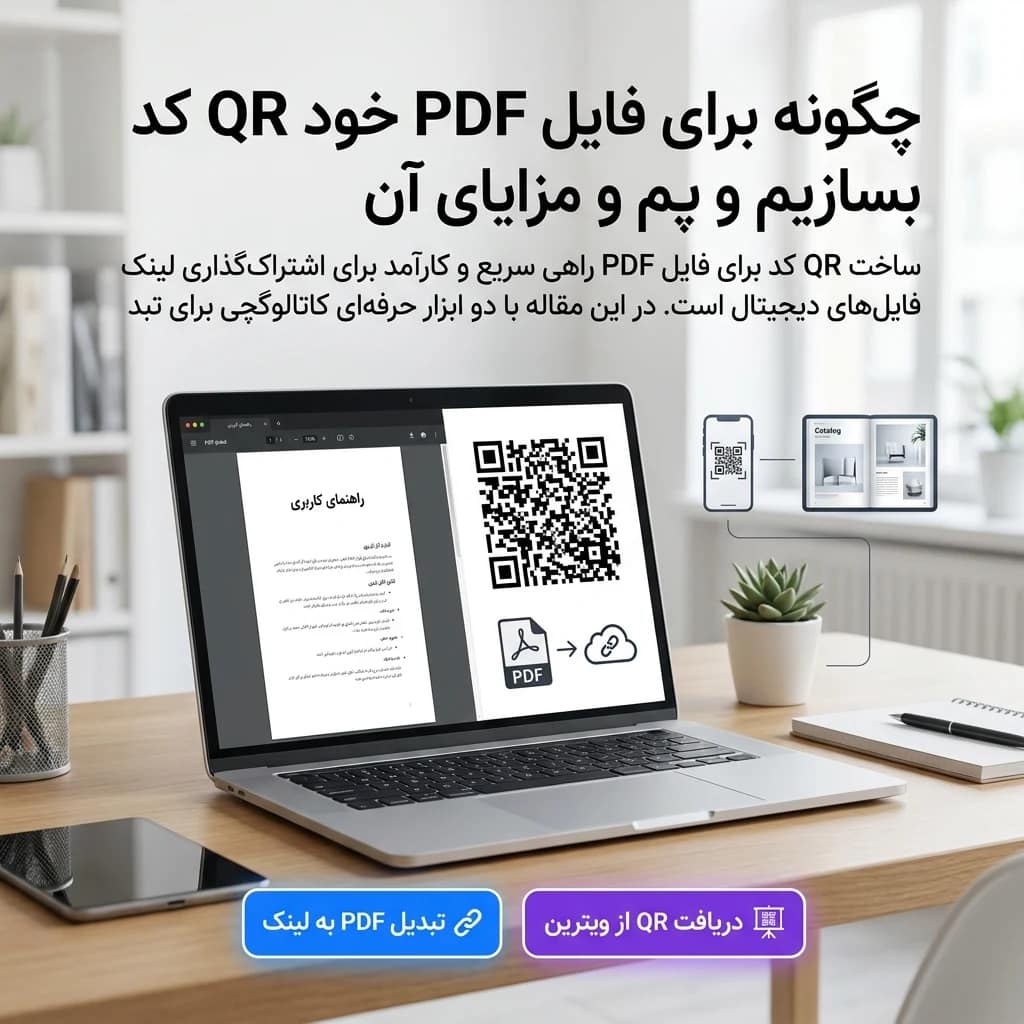 چگونه برای فایل PDF خود QR کد بسازیم ؟